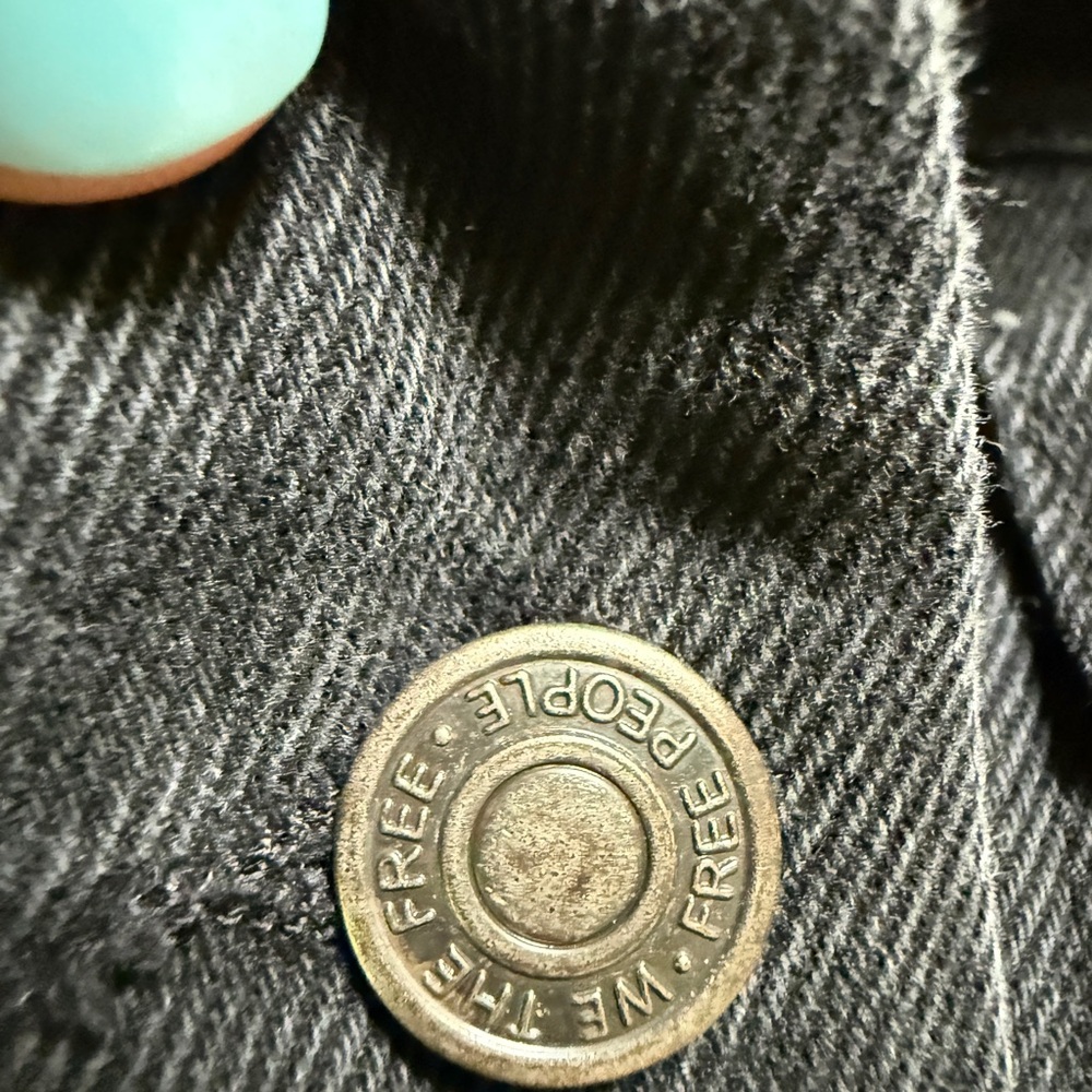 Women’s free people black denim rumors jacket - Picture 4 of 6